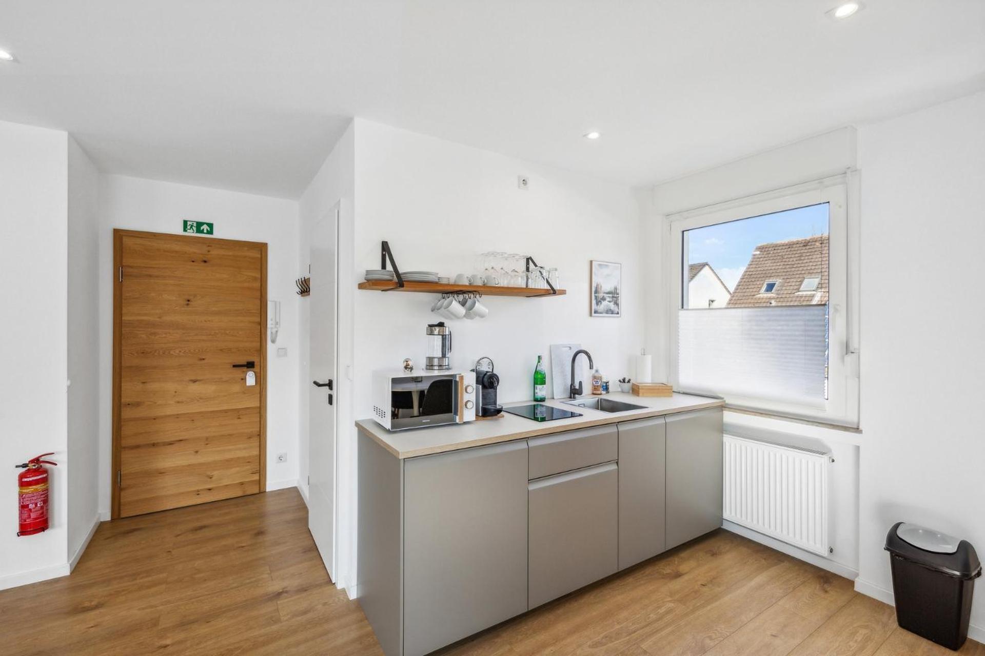 Apartment Citychalet-uni- Boxspringbett Kueche-ruhig-parkplatz *